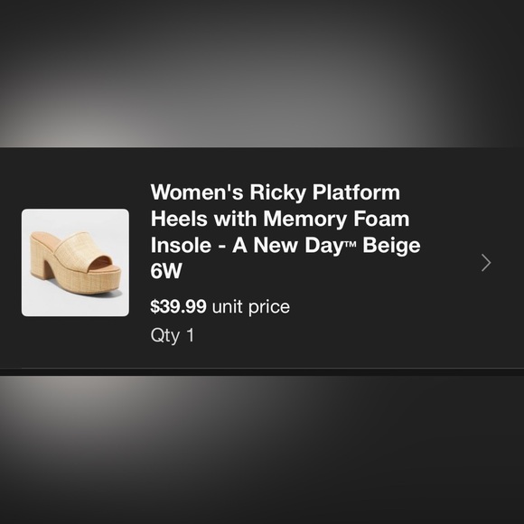 A New Day Ricky Platform heels- like new - Picture 2 of 2